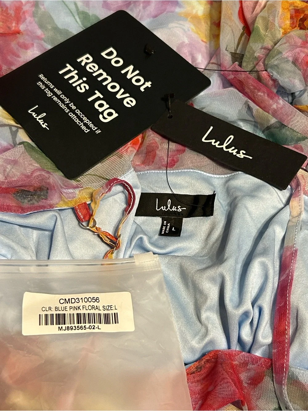 Lulu's Multi Floral Ruched Midi Dress - Picture 7 of 8